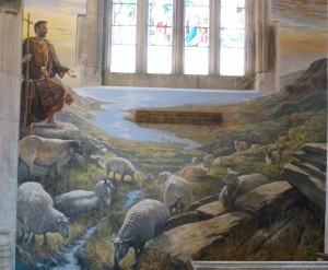 Mural of St Peter Lamerton